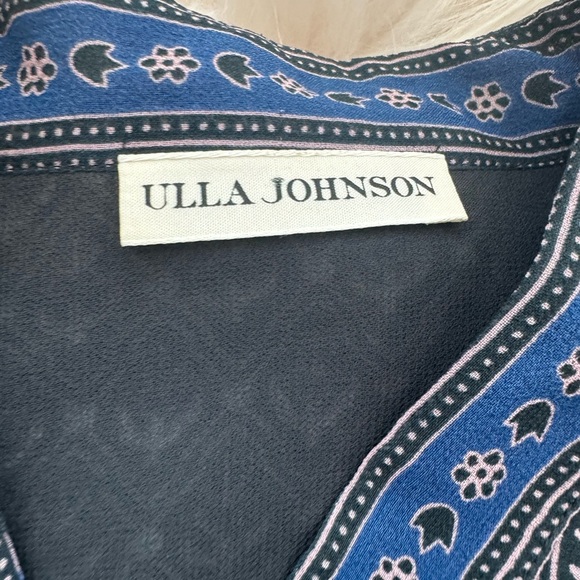 Ulla Johnson Reema Moonlight Boho Mini Dress Sz 8 Whimsical Ethereal 100% Silk - Picture 9 of 11